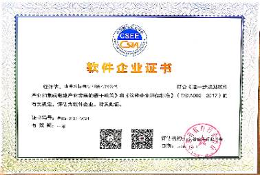 軟件企業(yè)證書