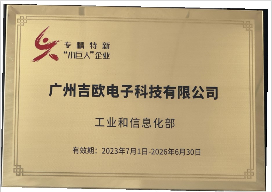 國家級專精特新“小巨人”企業